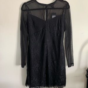 New Look Long Sleeve Lace Dress